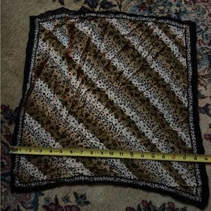 Leopard Print Silk Scarf